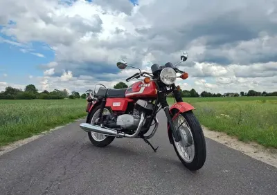 CZ 350 (Cezeta) z silnikiem Jawy – 1986 r., CZARNE TABLICE, stan kolekcjonerski! — praca KacperK, Gniezno