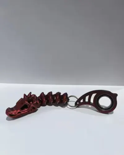 Czaszka Flexi+ KeyRambit brelok — praca Patrycja Łukasz, Lesko