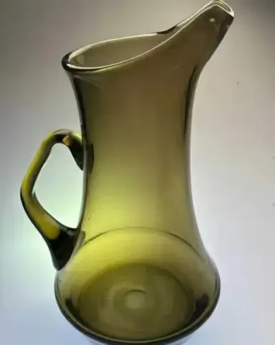Dzban do napojów szkło dymione Horbowy ? wys 25 cm — praca Antykwariat Filemon, Wrocław
