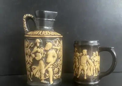 Dzbanek j kufel vintage — praca Aleksandra, Górki Duże