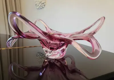 Egermann, Przepiekna ogromna patera,44 cm ,  lata 60-te — praca Joanna, Sokołów Podlaski