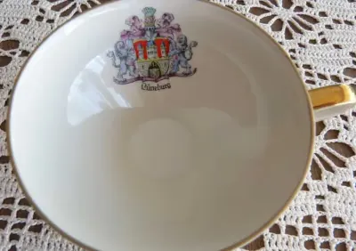 Filiżanka porcelana  herb Lüneburg — praca Marta Antoniak - Czyż, Wieluń