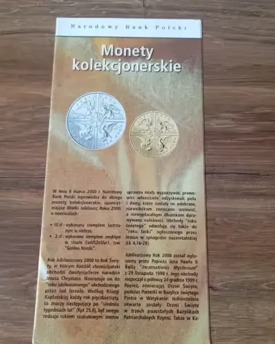 Folder emisyjny 2000 rok Wielki Jubileusz — praca Tomasz, Racibórz
