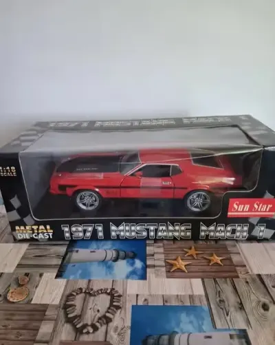 Ford mustang mach 1 sunstar 1:18 kolekcjonerski — praca Adam, Świnoujście
