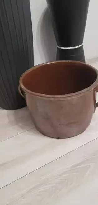 Garnek kamienny PRL 10 litrów — praca Mariusz, Gniezno