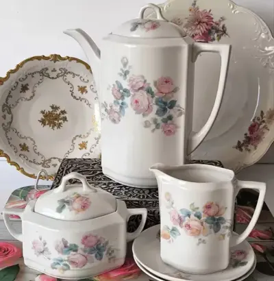 Garnitur środkowy Ćmielów Lwów piękna stara porcelana — praca Marzena, Kraków