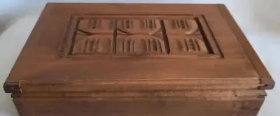 Humidor Szkatułka Góralska Drewno Cepelia Vintage PRL — praca galeriaszafa, Bydgoszcz