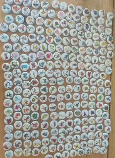 Kapsle Metalowe  Pokemon Komplet 249/249 zagraniczne mirinda — praca Wojciech, Gryfów Śląski