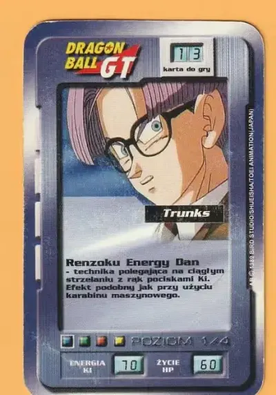 Karta Dragon Ball - TRUNKS — praca Vidoq, Łódź