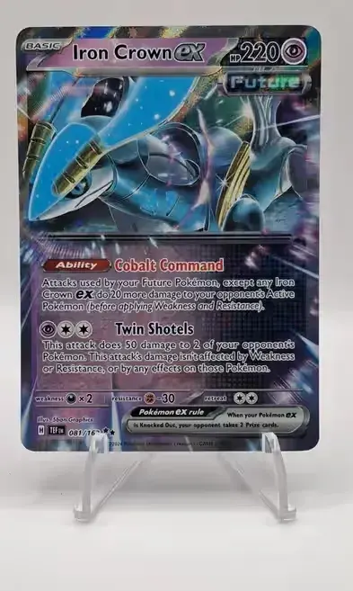 Karta pokemon Iron Crown EX 081/162 — praca mariusz, Siemirowice