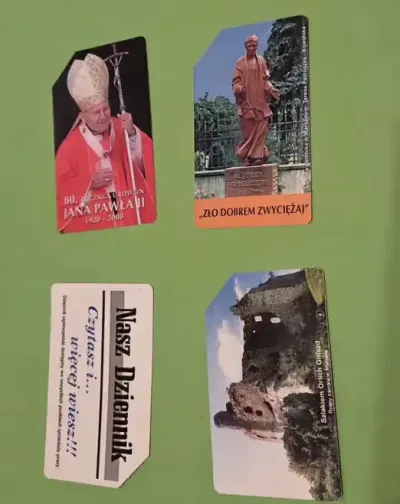 Karty telefoniczne 4 sztuki — praca Karol, Bydgoszcz
