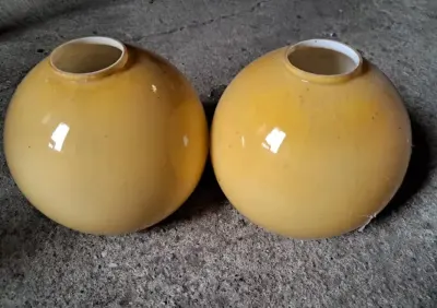klosz do żyrandola prl retro vintage komplet 2 szt — praca terenowka 4x4, Kępno