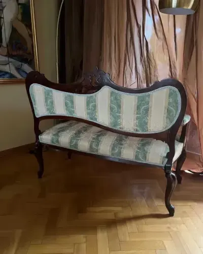 Komplet  - 4 stylowe krzesła i kanapa — praca dominik.biol, Łódź
