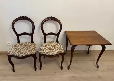 Komplet stolik, krzesła — praca cezary, Siemiatycze