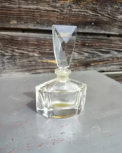 Kryształowa Butelka - Perfumerka - na perfumy - vintage - design K12 — praca skarbywyszukane, Łask