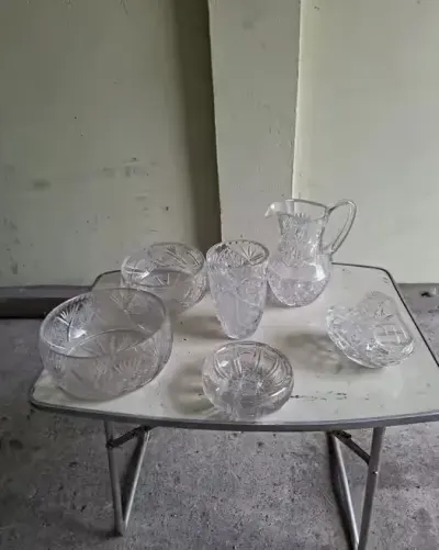 Kryształy,różne,lata 80.Hortensja. — praca Wacław, Piotrków Trybunalski