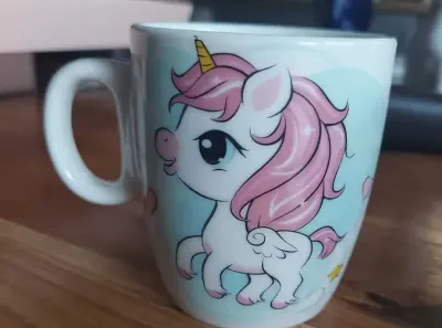 Kubek Jednorożec Unicorn poj.200 ml — praca Wanda, Gdynia