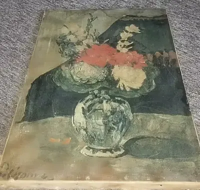 "kwiaty w małej Delfickiej wazie" Paul Cezanne — praca milosnikstaroci.sklep, Wrocław