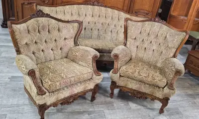 Ludwikowski Komplet Wypoczynkowy / Ludwik / Kanapa / Fotele / Zestaw / — praca Meble Stylowe Sochaczew, Sochaczew