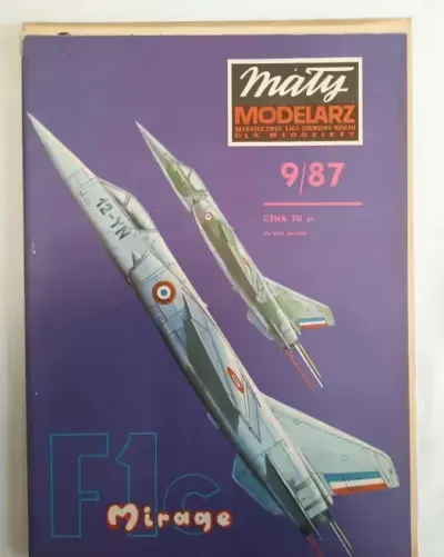 Mały Modelarz 9/87 Samolot F 1 C Mirage — praca galeriaszafa, Bydgoszcz