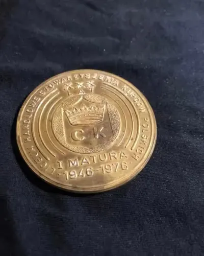 Medal moneta zjazd absolwentów handlowki w Kielcach — praca krzysiek30078, Kielce