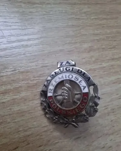 Medal,odznaczenie, Za zasługi dla rzemiosła Polskiego — praca Rafał, Wałbrzych