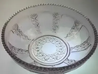 Misa szkło ametystowe Ząbkowice ? śred  25 cm — praca Antykwariat Filemon, Wrocław
