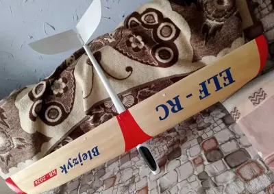 Model  samolotu rc firmy Blejzyk Elf-1500mm-nowy-tanio-kompletny+nową baterię! — praca Blazej, Rawa Mazowiecka