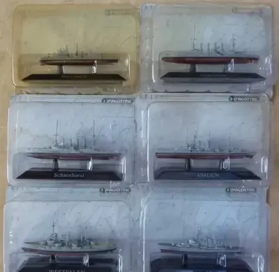 Modele okrętów wojennych II wojny światowej - DEAGOSTINI 1/1250 — praca Adam, Słupsk