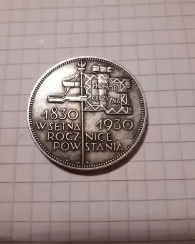 Moneta 5zł 1930 rok — praca andrzejmycek195, Wierzbno