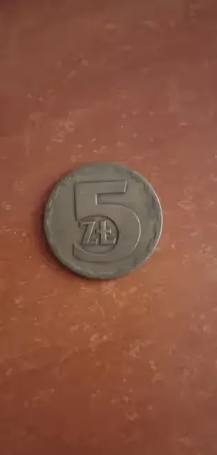Moneta 5zł. Rok 1976 — praca Ewa, Łódź
