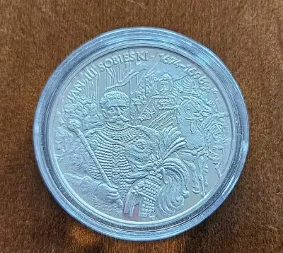 Moneta NBP 10 zł Jan III Sobieski 2001 r. — praca Krzysztof, Łódź