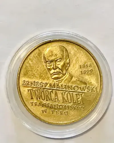 Moneta okoliczn.-2zl/1999r/-NG-„Bronislaw Malinowski” — praca Andre, Tychy