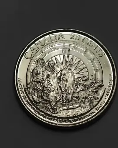 Moneta okolicznościowa Kanada 25 centów 2013r. Elizabeth II - stan okołomenniczy — praca Robert, Bydgoszcz