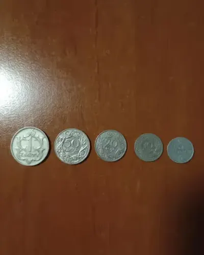 Monety 5sztuk sprzedam — praca Ewa, Łódź