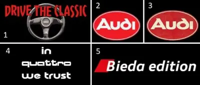 Naklejki Audi Classic — praca Artur, Jabłonna