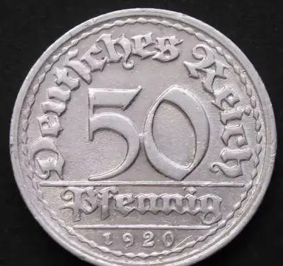 Niemcy 20 fenig 1920 — praca SREBRNY_KRUK, Łódź