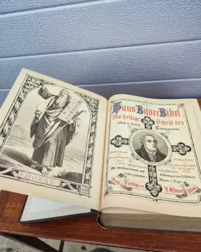 Nowy Testament - Biblia - Ryciny - Stara - — praca skarbywyszukane, Łask