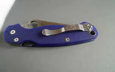 Nóż Spyderco Paramilitary2 — praca Zbyszek, Warszawa