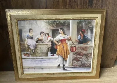 Obraz Showing off in the Piazza — praca Krystyna, Rzeczyca Ziemiańska-Kolonia
