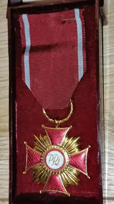 Order Odrodzenia Polski - Krzyż Kawalerski PRL | Zestaw z pudełkiem — praca Ela, Włocławek