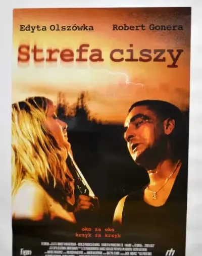 Oryginalny plakat kinowy Strefa ciszy 2000 oryginalny polski film Gonera Olszówka B1 68x98 cm — praca IG88, Wrocław