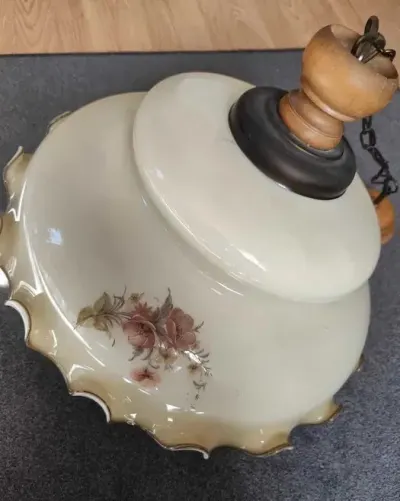 Lampa wisząca Alfa Sosnowcy Babunia 2pl antyk — praca Irena S., Pomiechówek