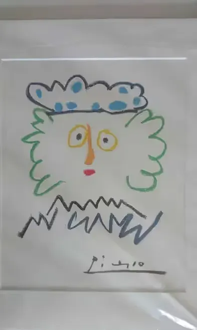 Pablo Picasso King Kagpha 1965 Print Art Lithograph/Vintage Modernism — praca Michal, Łódź