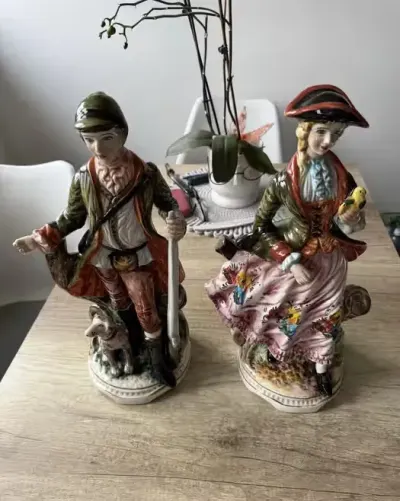 Para figur Capodimonte 43 cm — praca Artur, Duszniki-Zdrój