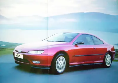 Peugeot 406 Coupe Pininfarina 2001 - prospekt 32 strony, stan IDEALNY ! — praca Jarosław, Warszawa