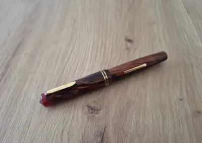 Pióro wieczne Wahl Eversharp Doric, Carnelian Pearl, Purse Pen, US, ca. 1934 — praca Marek, Poznań