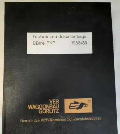 PKP Dokumentacja Techniczna Osobowego Wagonu Piętrowego 1988 r. — praca galeriaszafa, Bydgoszcz