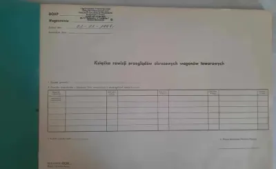 PKP Książka Przeglądów Wagonów Towarowych Czysta !!! 1999 r. — praca galeriaszafa, Bydgoszcz