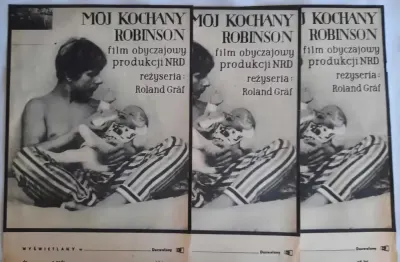 Plakat Filmowy Mój Kochany Robinson ok. 1970 r. Oryginał Vintage PRL — praca galeriaszafa, Bydgoszcz